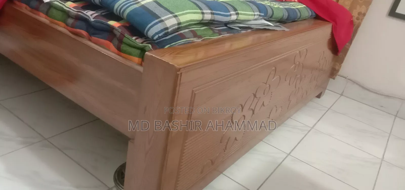 Double bed for sale with mattress