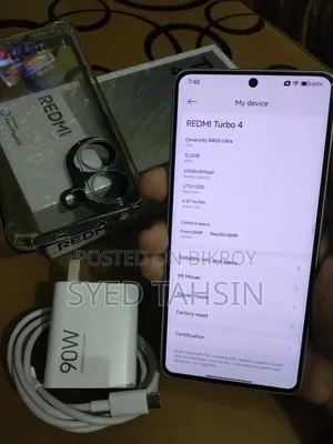 New Xiaomi Redmi Turbo 4 256 GB White