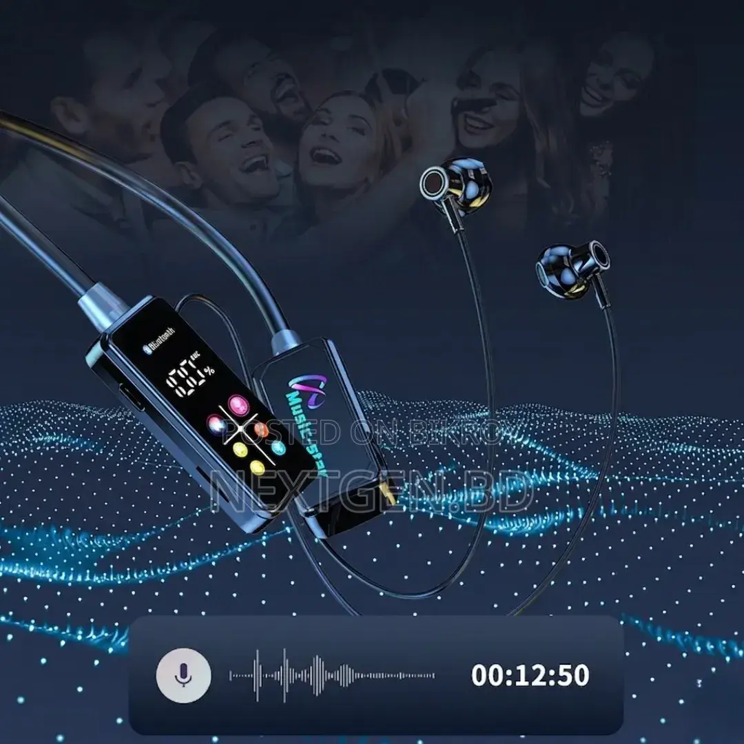 Forgm Music Star Neckband With 100h Battery Backup