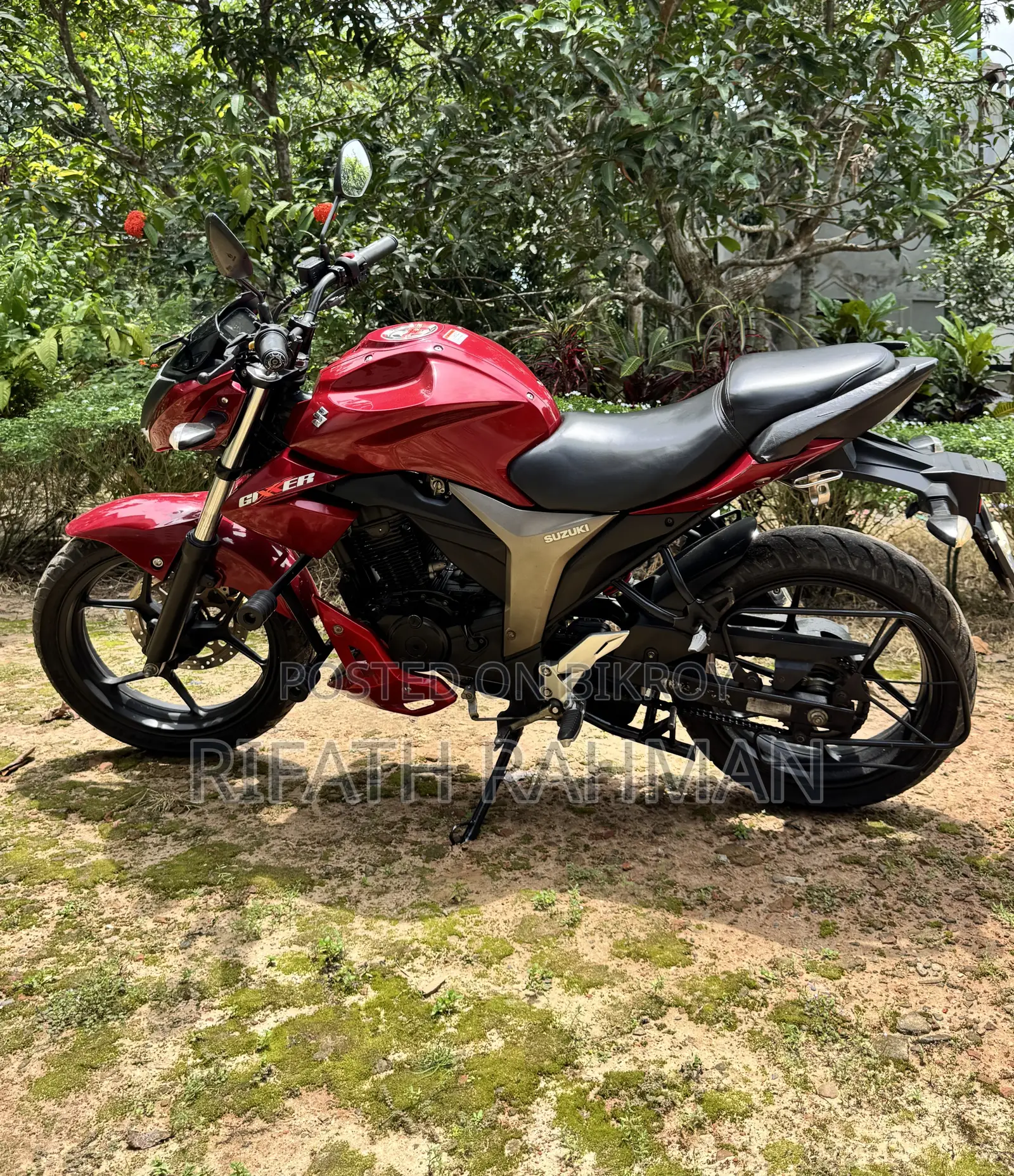 Suzuki Gixxer Monotone 2019 Red