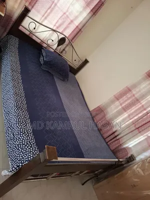 Strong Wood, Steel Rod, and SS Bed (Queen Size)