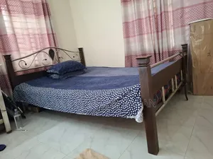 Strong Wood, Steel Rod, and SS Bed (Queen Size)
