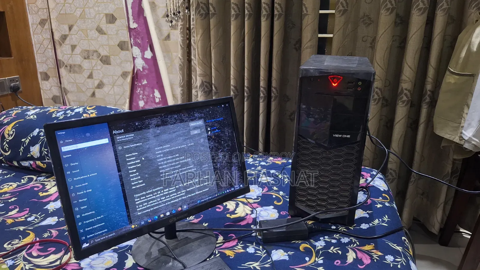Desktop Computer 4GB Intel Core I5 SSD 128GB