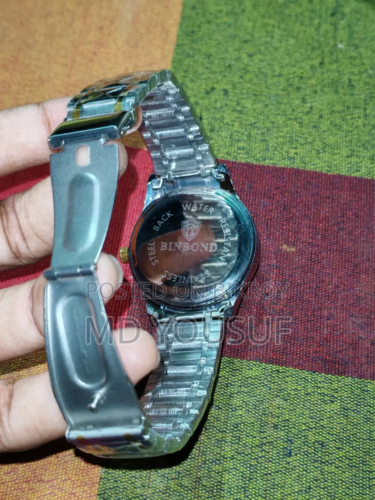 Binbond Original Men’S Stainless Steel Watch.
