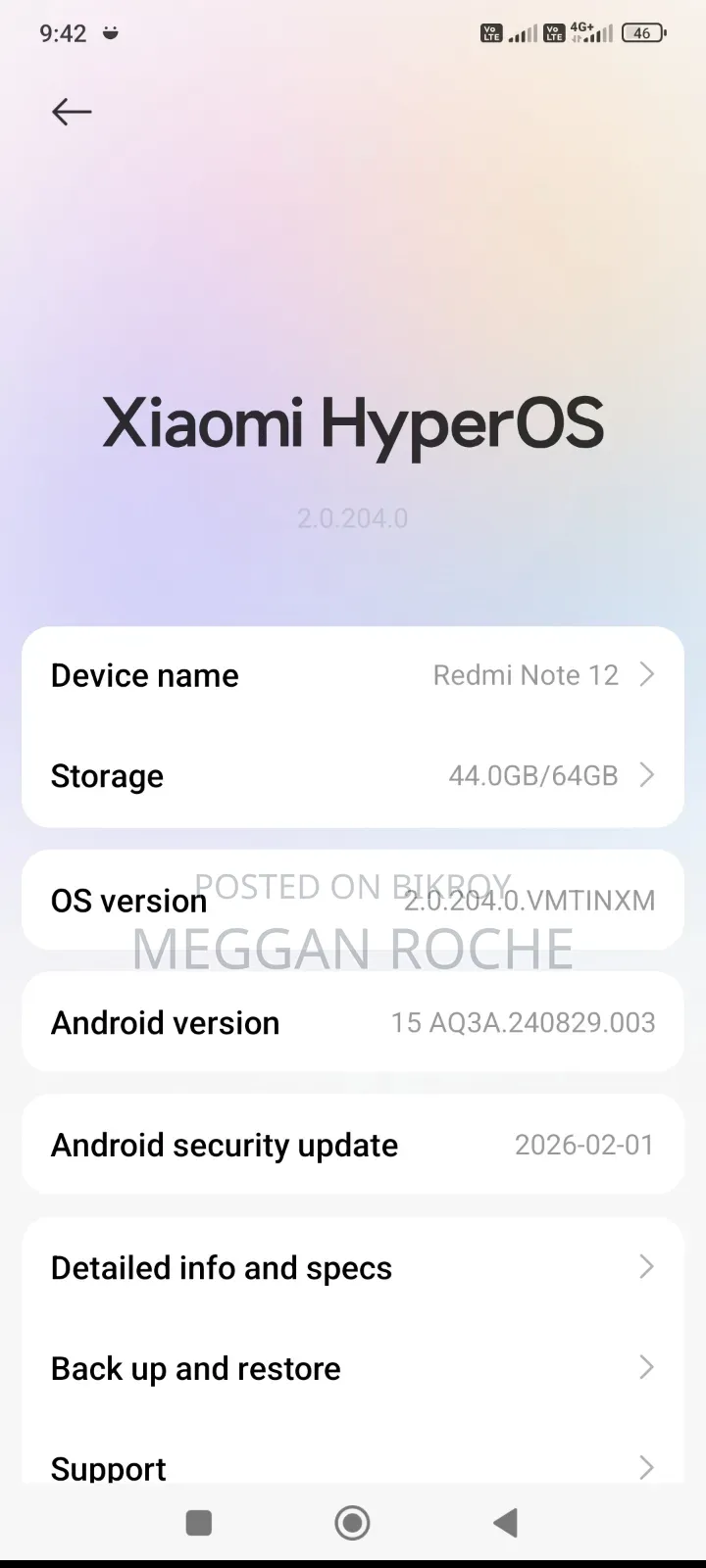 Xiaomi Redmi Note 12 128 GB Pink