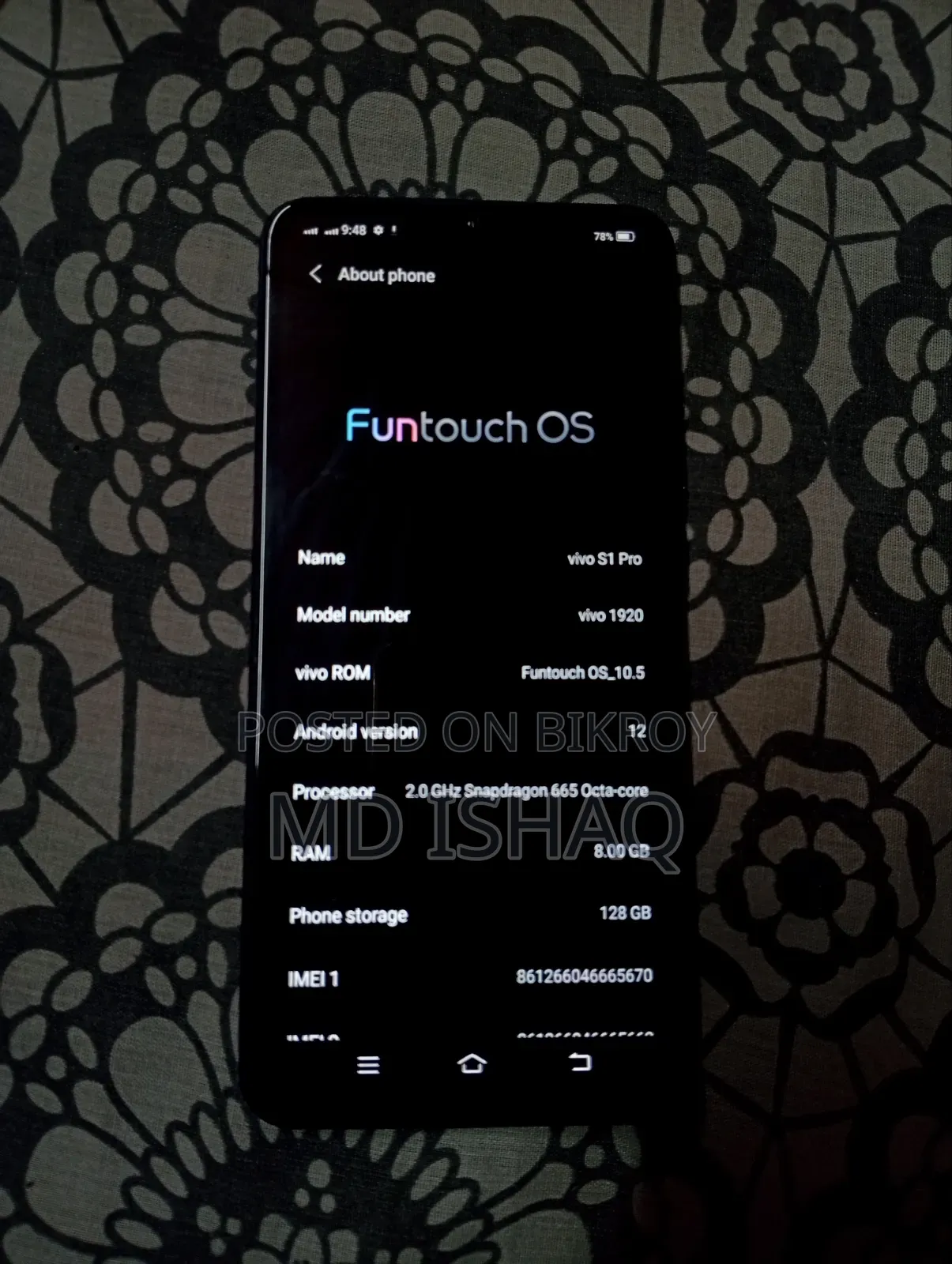 Vivo S1 Pro 128 GB Blue