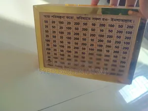 Wooden Money Saving Box With Counter