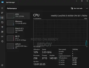 ল্যাপটপ HP EliteBook 840 G5 16GB Intel Core I5 SSHD+SSD 500GB