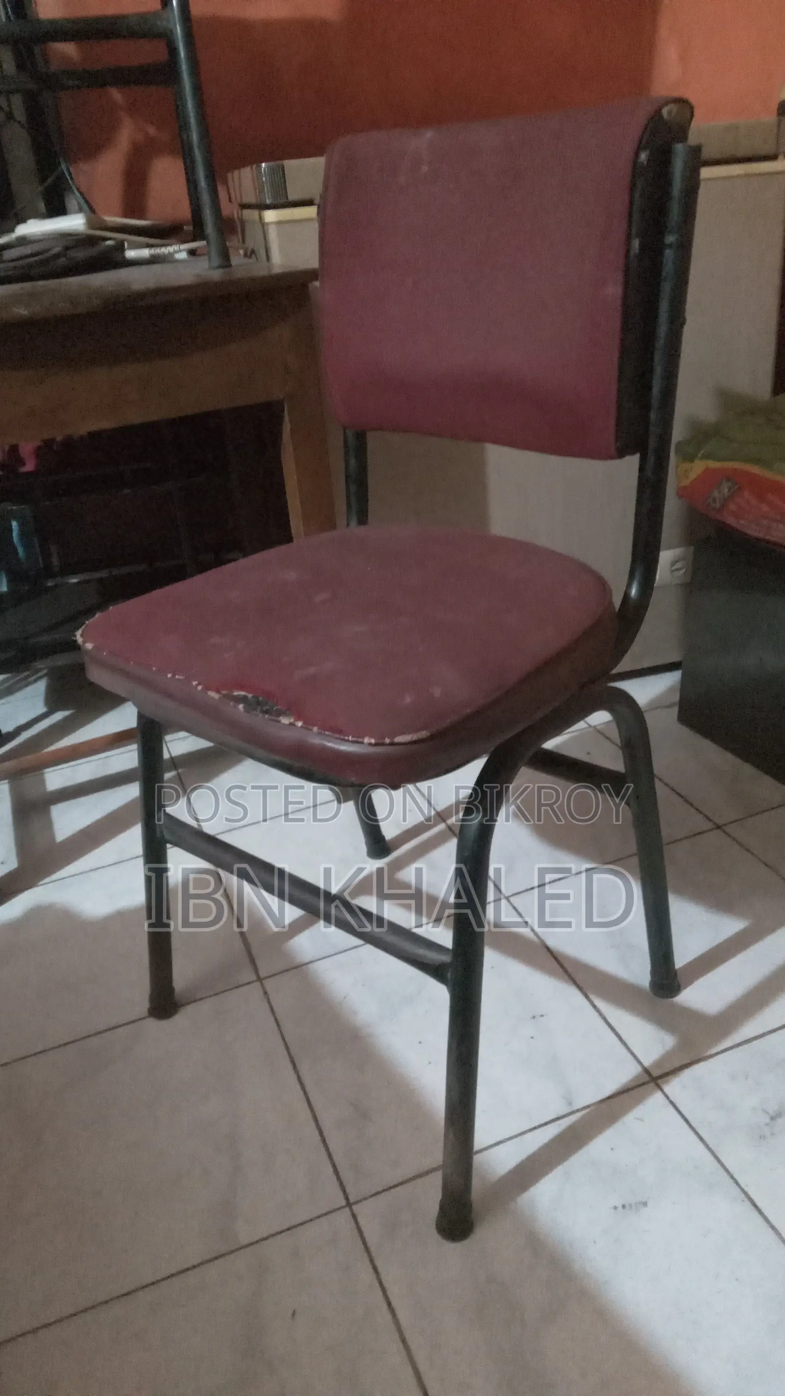 Two Sturdy Iron Chairs