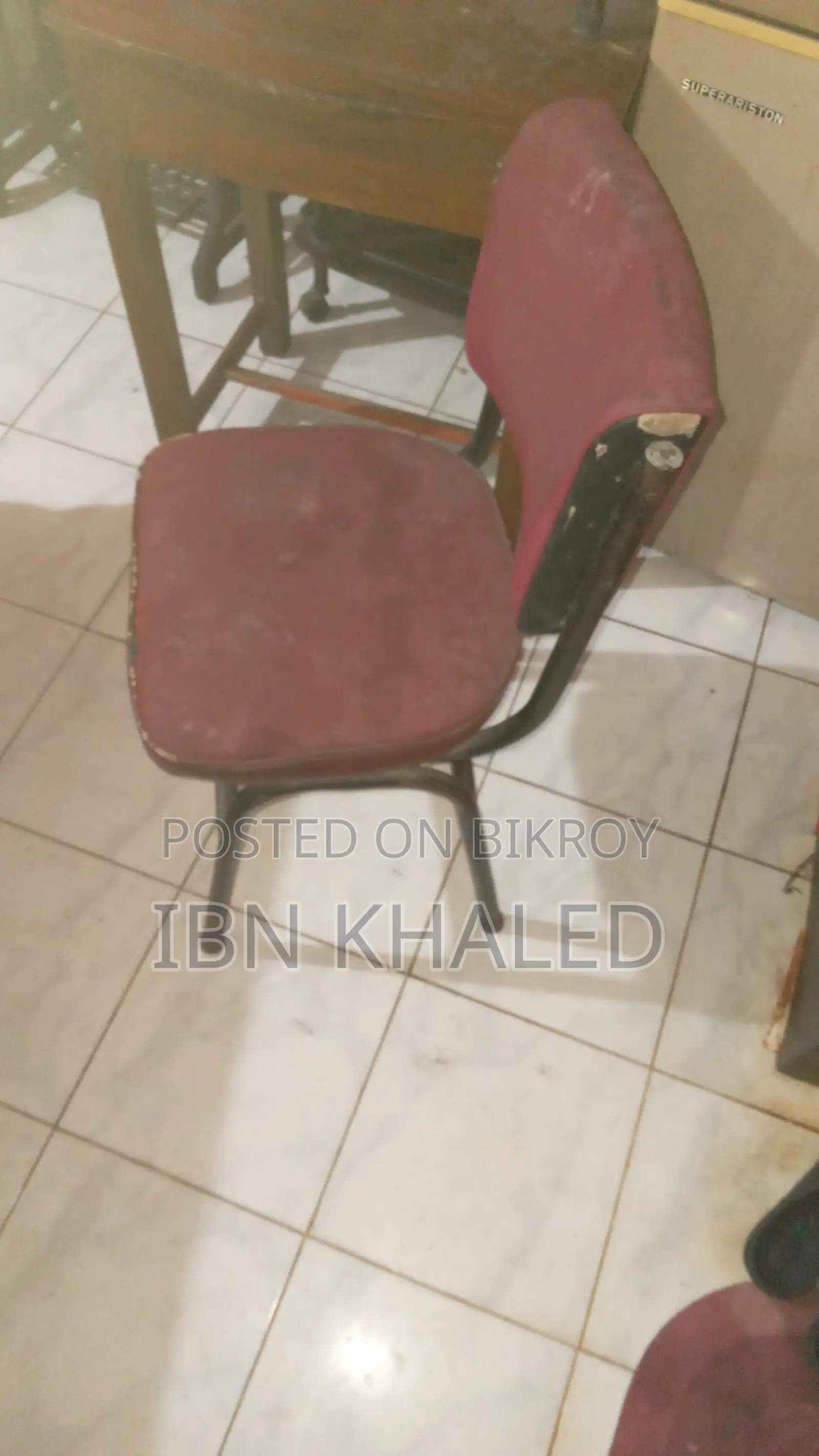 Two Sturdy Iron Chairs