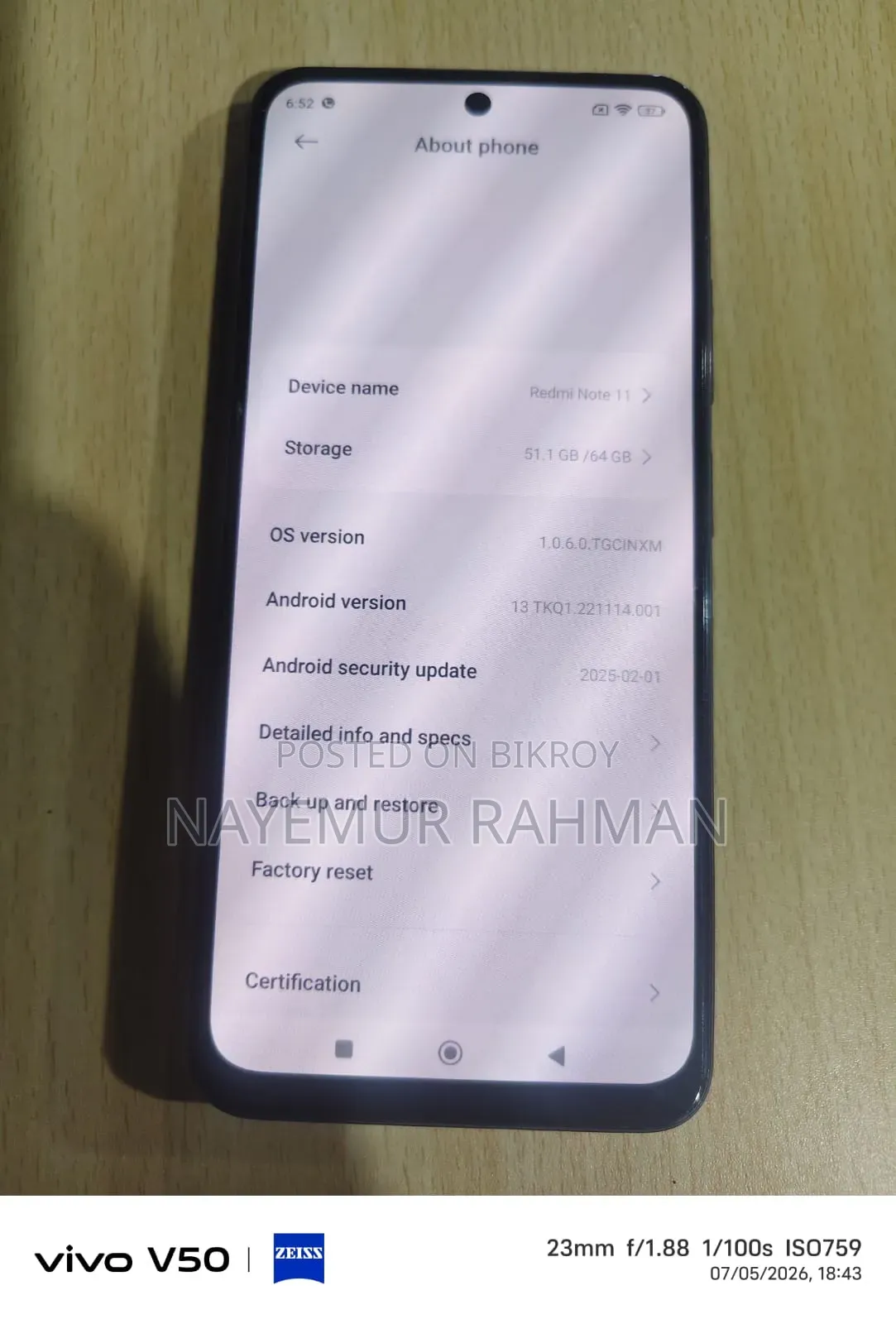 Xiaomi Redmi Note 11 64 GB Blue