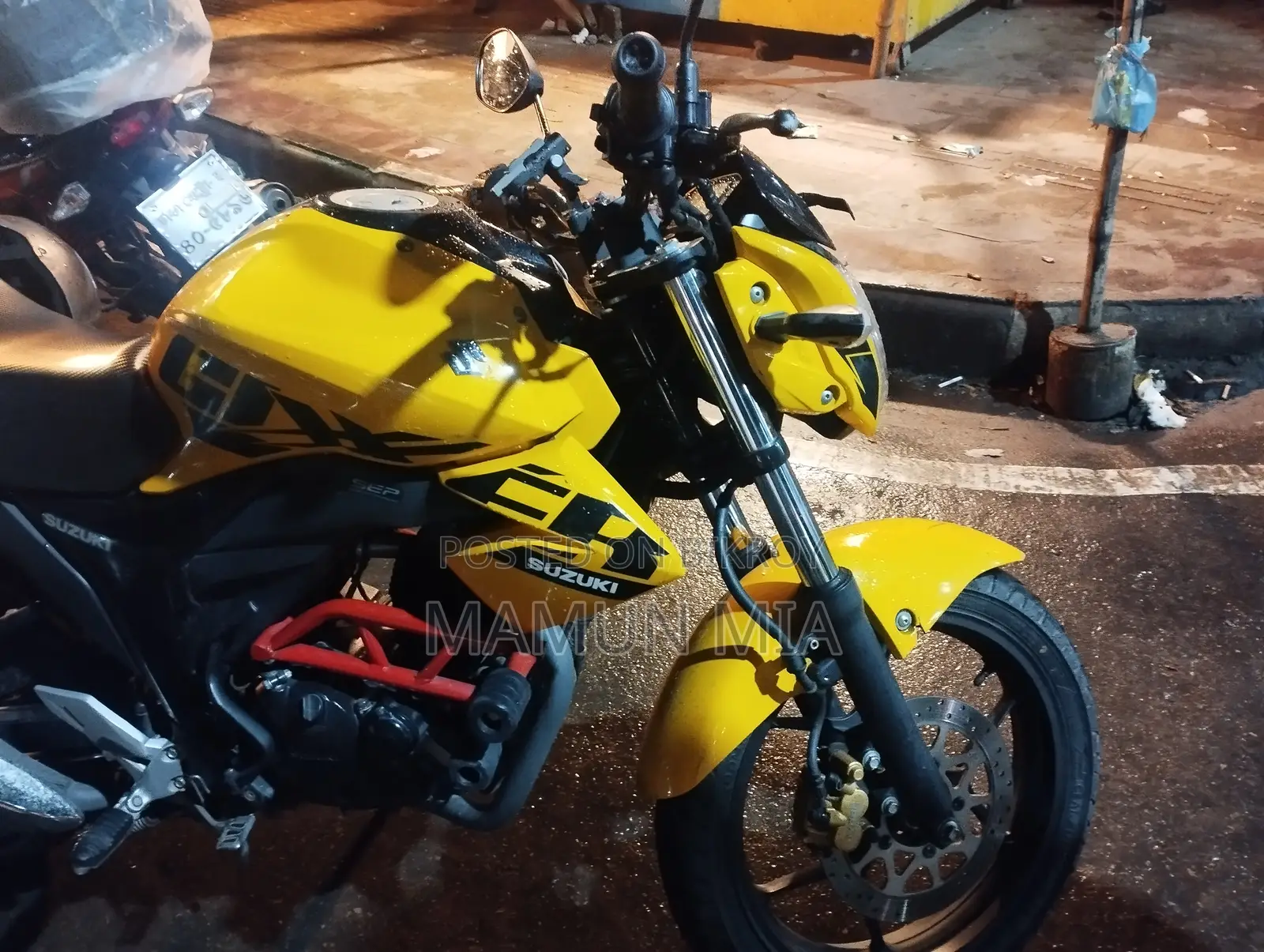 Suzuki Gixxer Monotone 2024 Yellow