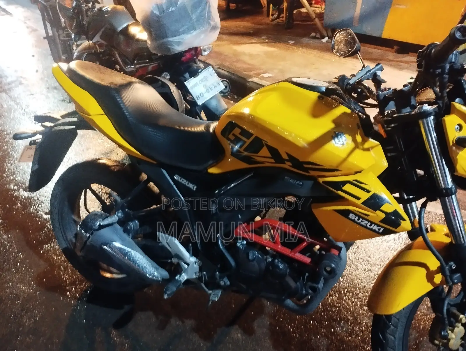 Suzuki Gixxer Monotone 2024 Yellow