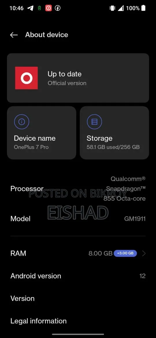 OnePlus 7 Pro 256 GB Green