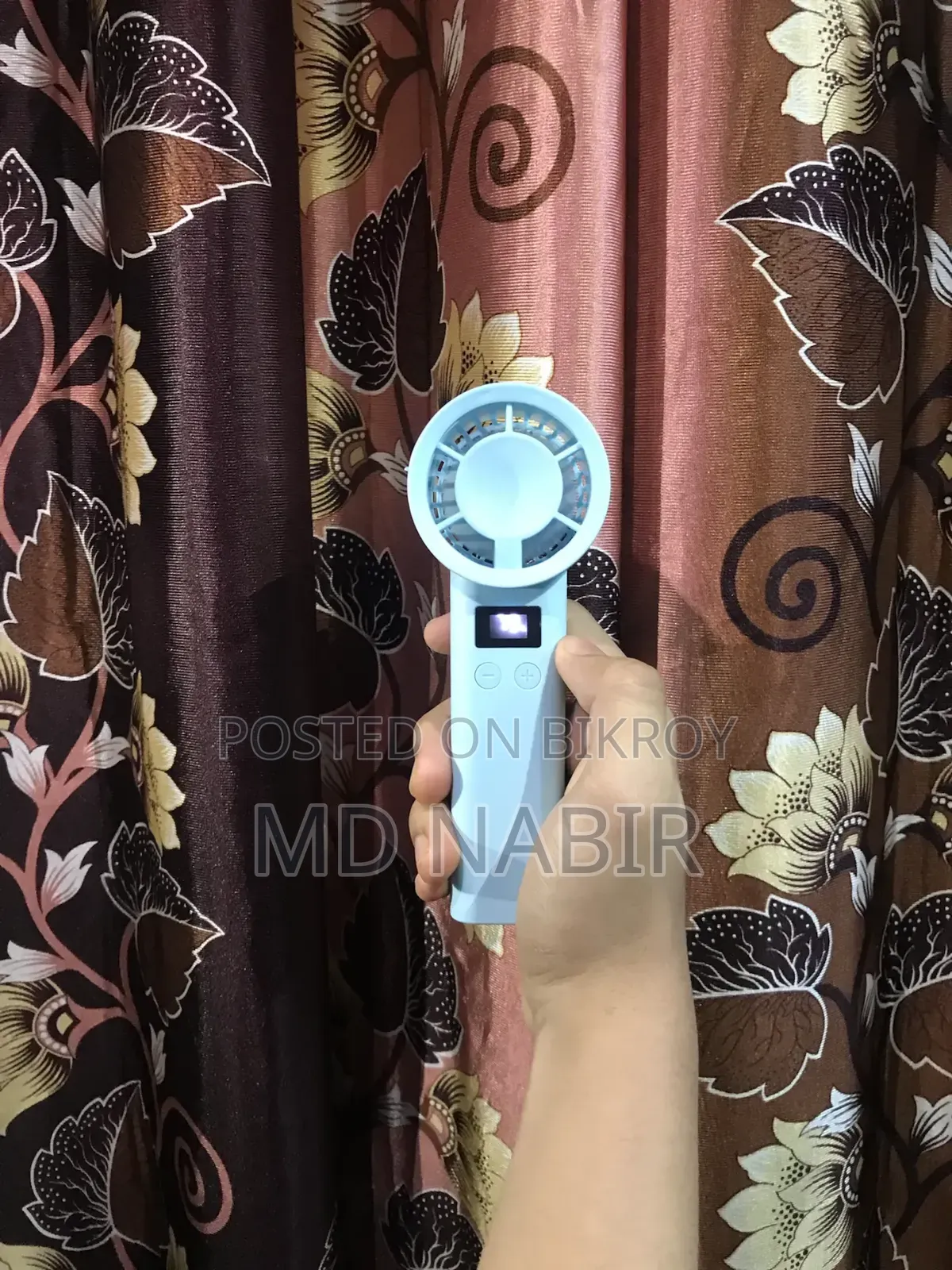 Powerful rechargeable handheld fan for only 550 Taka!