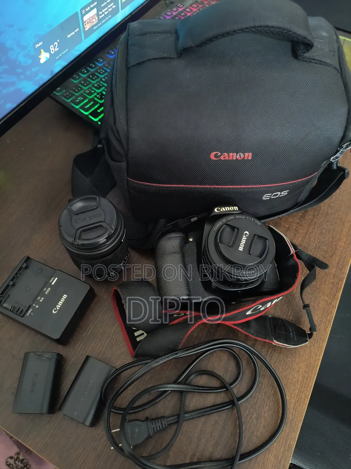 Canon 70d With Prime And Kit Lens
