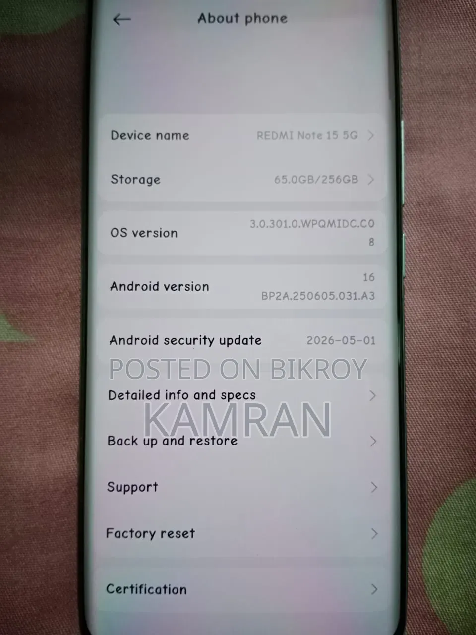 New Xiaomi Redmi Note 15 Pro 256 GB Silver