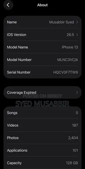 Apple iPhone 13 128 GB Black