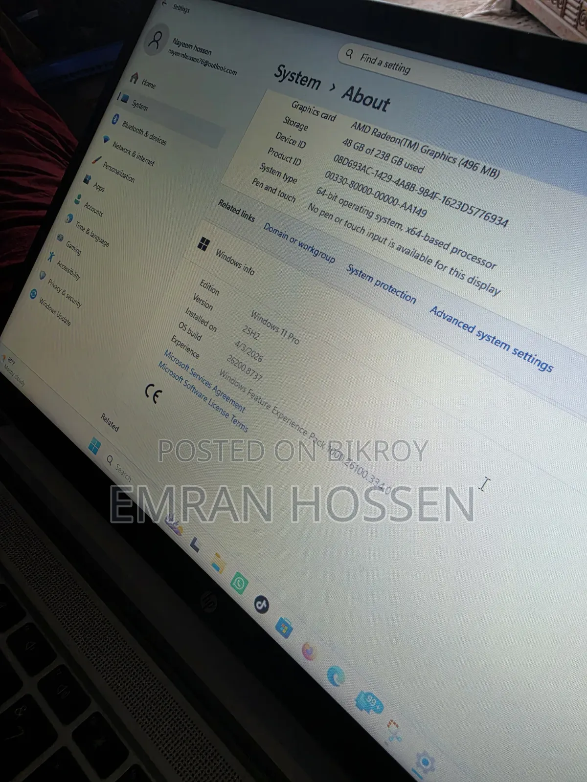 New HP 8 GB Gray