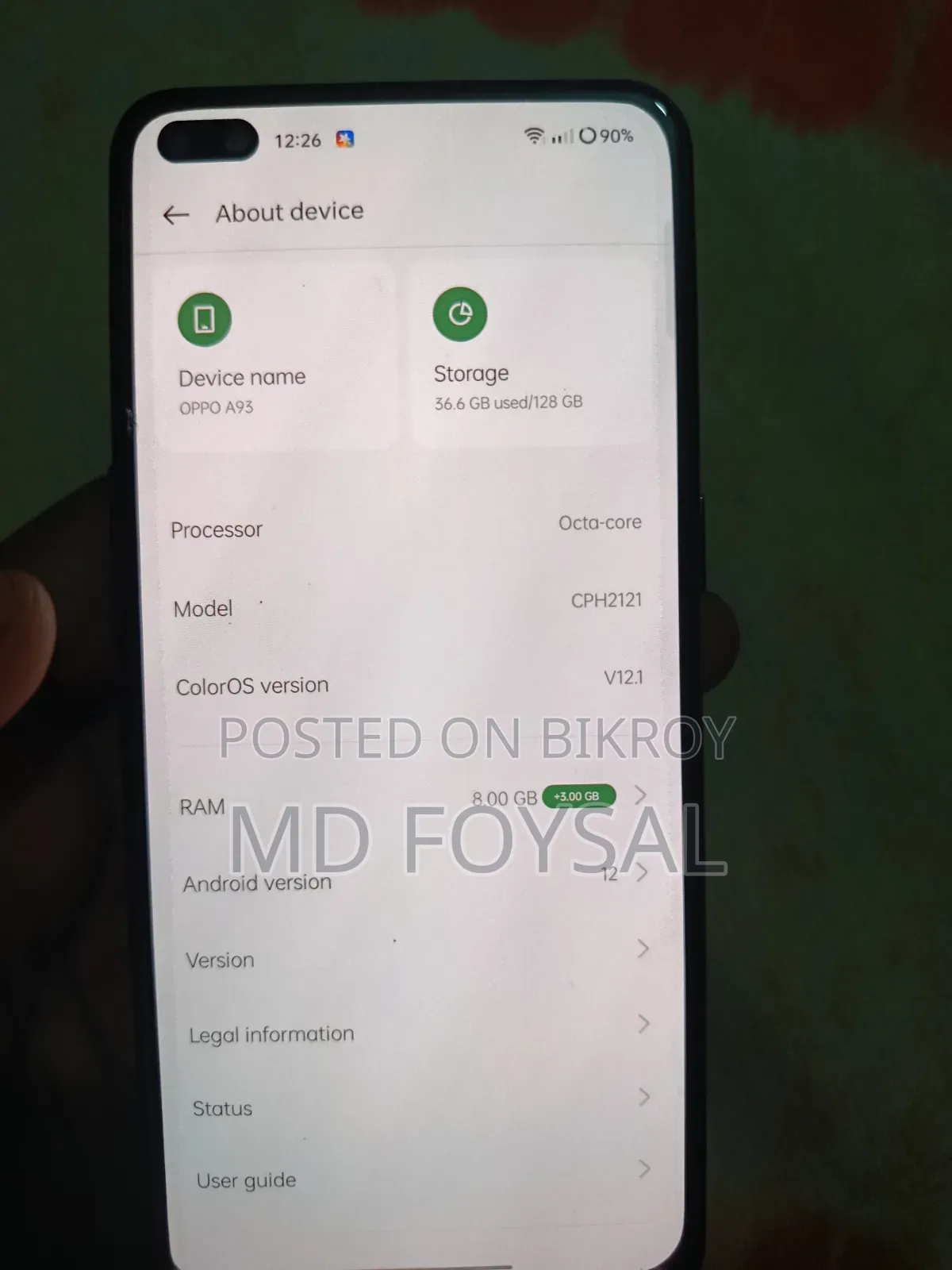 Oppo F17 Pro 128 GB Blue