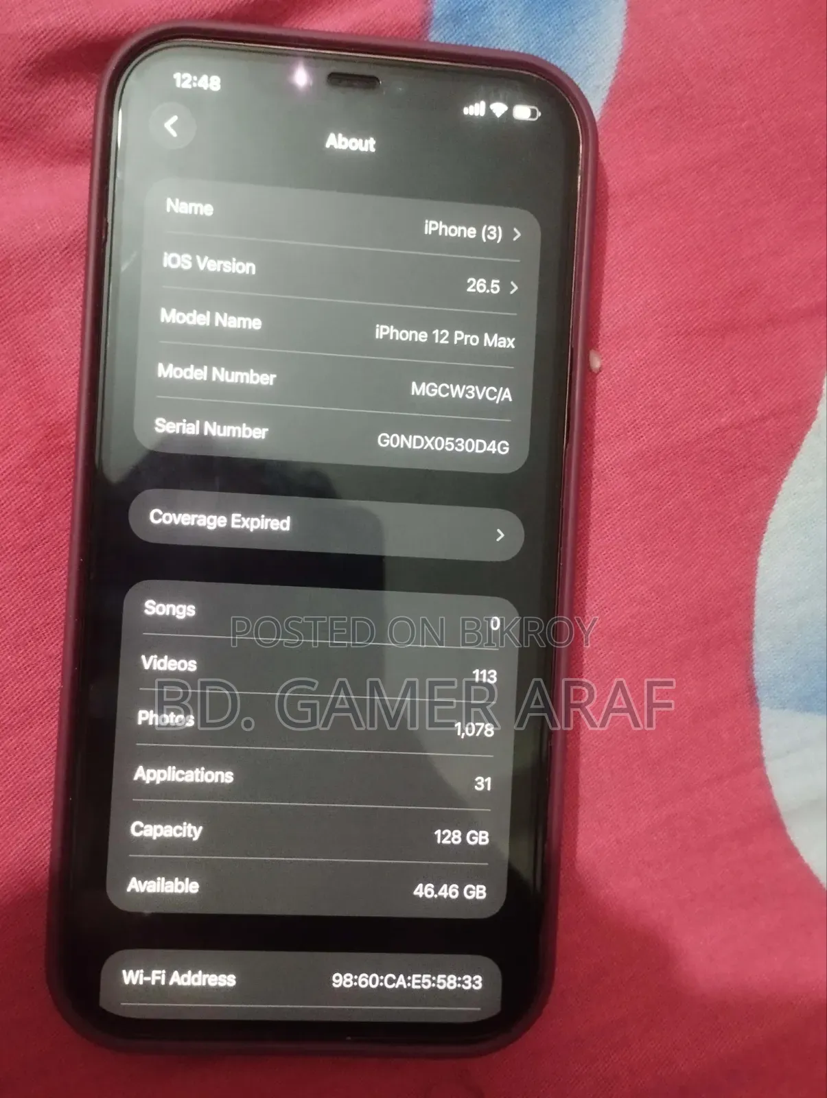 Apple iPhone 12 Pro Max 128 GB Gold