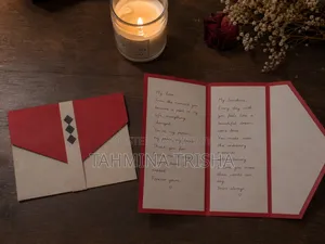 হ্যান্ডমেড কাস্টমাইজড গিফট কার্ড উইথ লেটার ফর ম্যান অ্যান্ড ওম্যান (গিফট কার্ড)