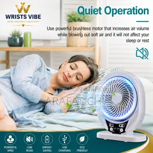 Solar Rechargeable Solar Powered Fan Cooling Air Fan