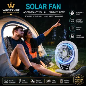 Solar Rechargeable Solar Powered Fan Cooling Air Fan