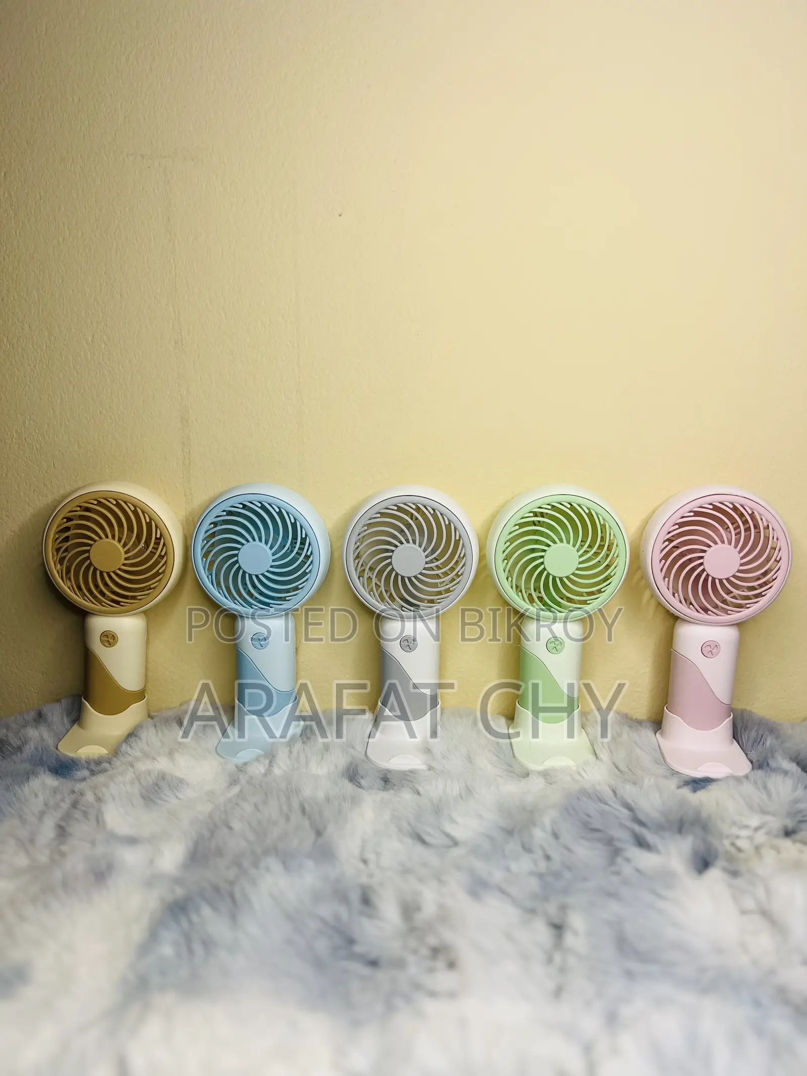 Soft Color Three Speed Small Fan