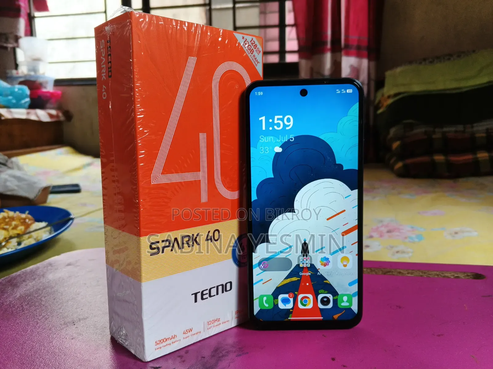 টেকনো স্পার্ক ৪০ ১২৮ জিবি ব্ল্যাক