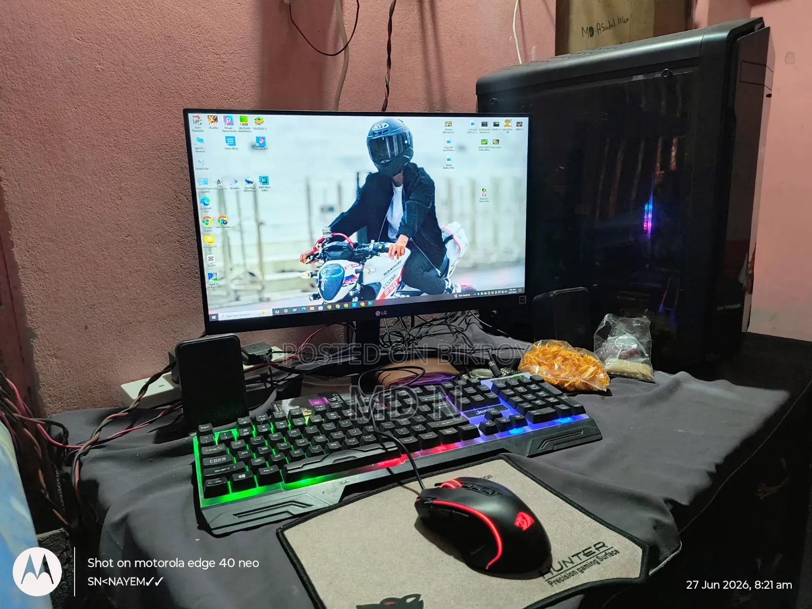Desktop Computer Asus 8GB AMD Ryzen 5 HDD+SSD 1.5T
