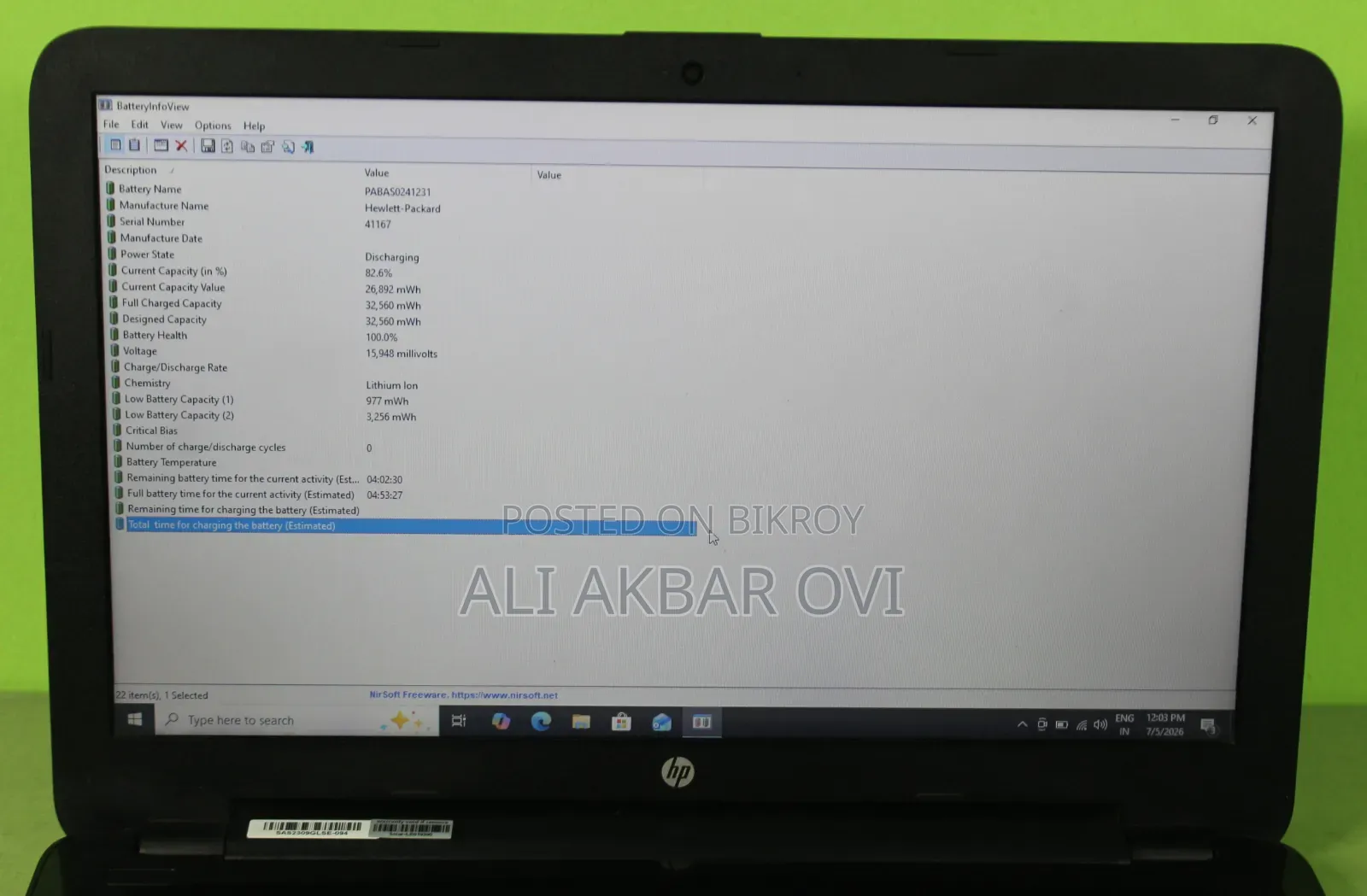 New Laptop HP 15s 8GB Intel Core i3 SSD 128GB