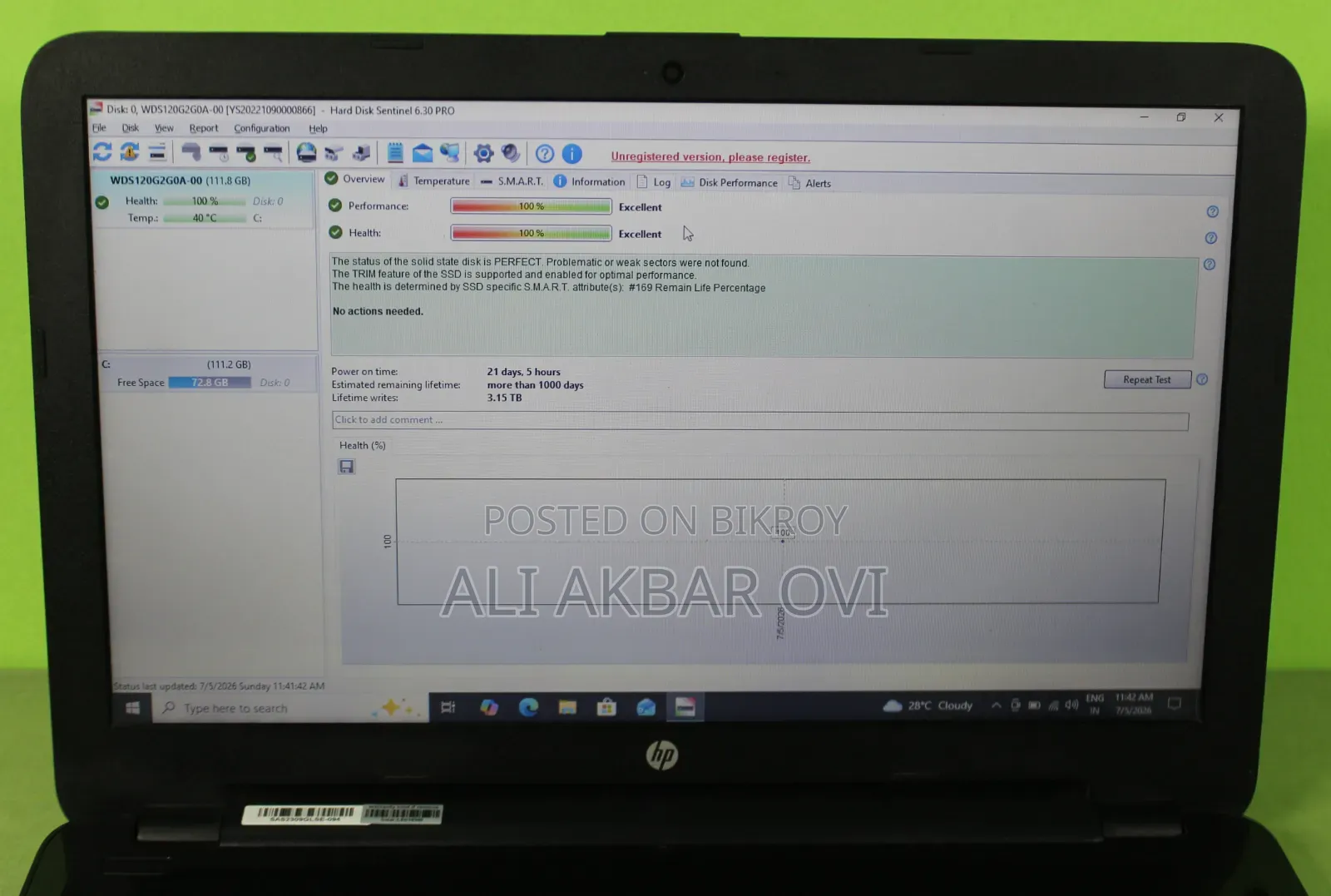 New Laptop HP 15s 8GB Intel Core i3 SSD 128GB