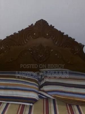 Teak Wood Bed with Mattress