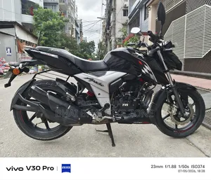 New TVS Apache 160 4V 2024 Black