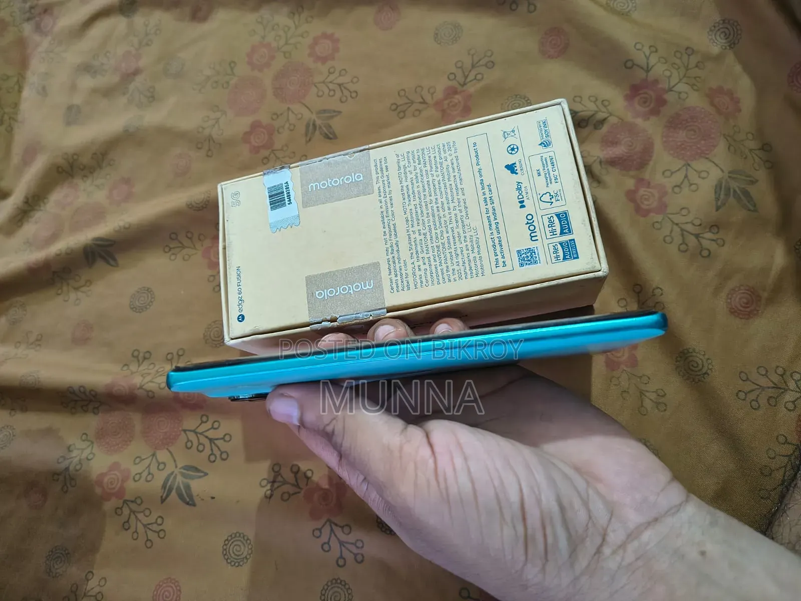 মটোরোলা এজ ৬০ ফিউশন ২৫৬ জিবি ব্লু