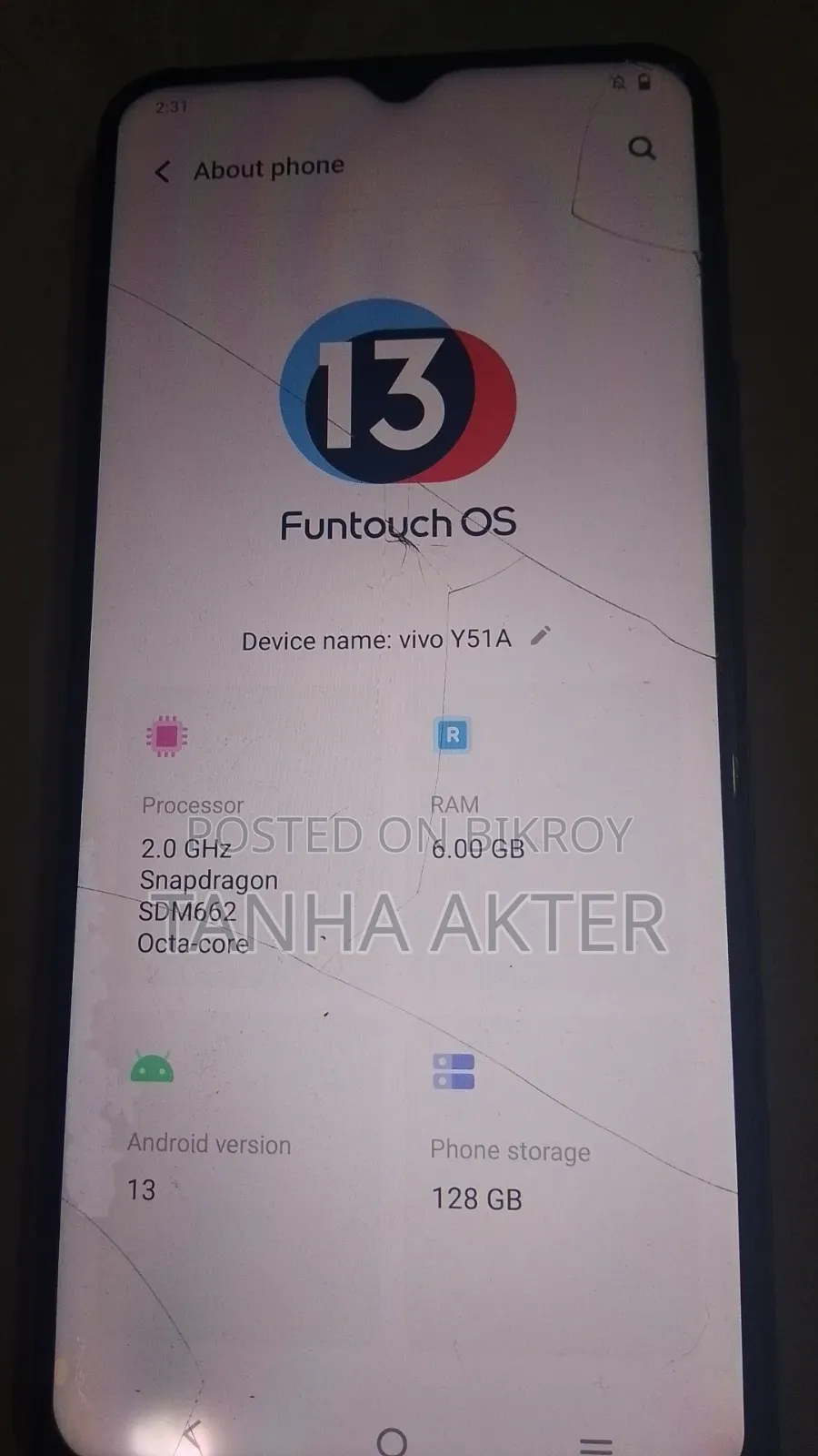 Vivo Y51 16 GB Blue