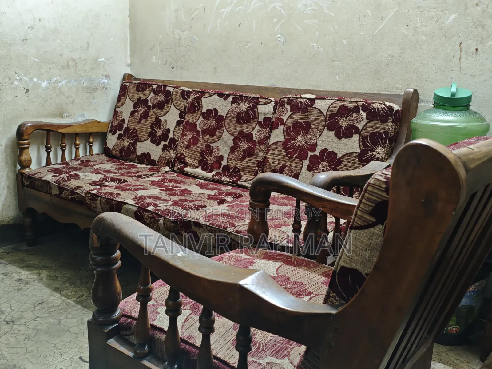 1 Sofa Set, 1 Wardrobe, and 1 King Size Bed
