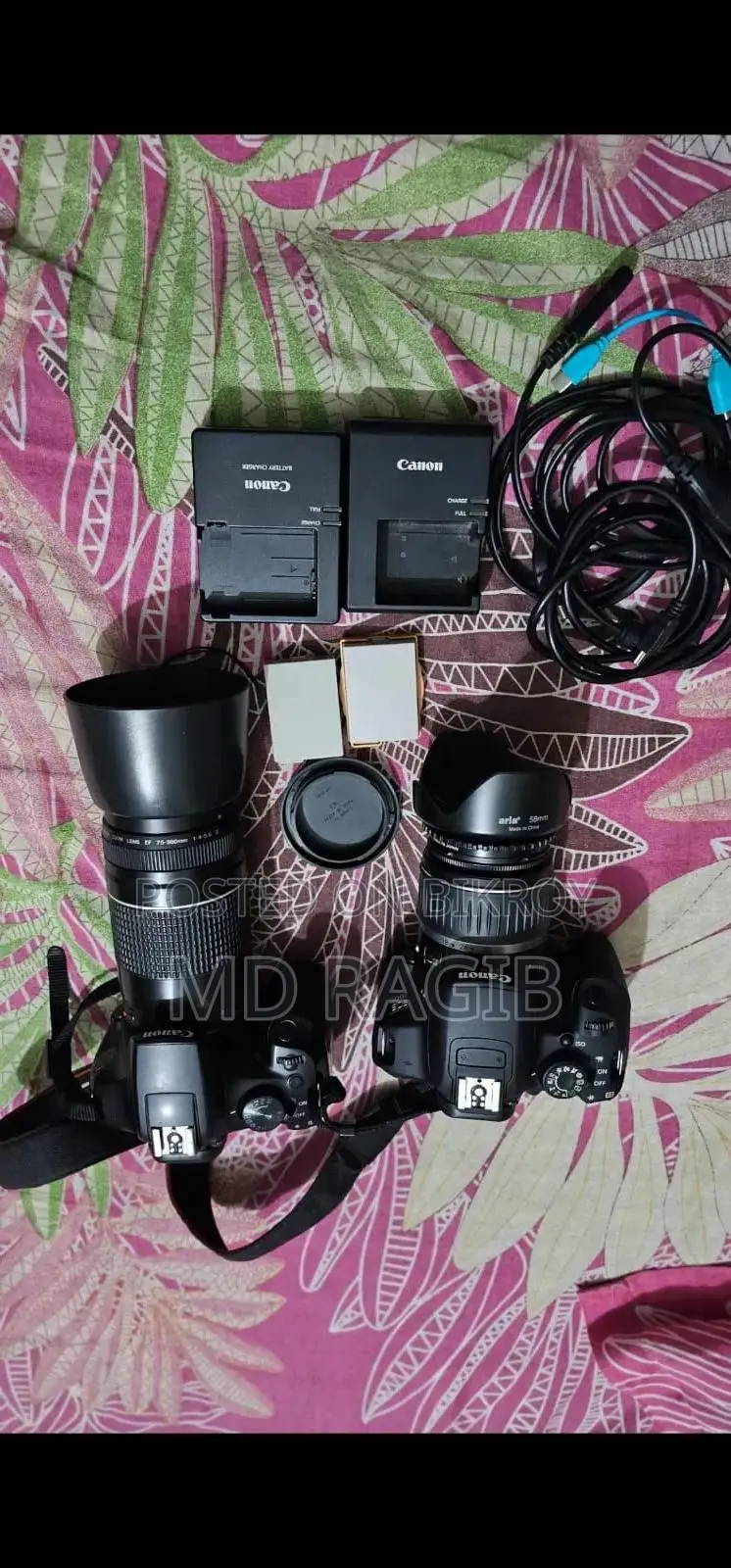 Canon 700d 1300d Camera With 18-55mm Kit Lens and 75-300mm Zoom Lens