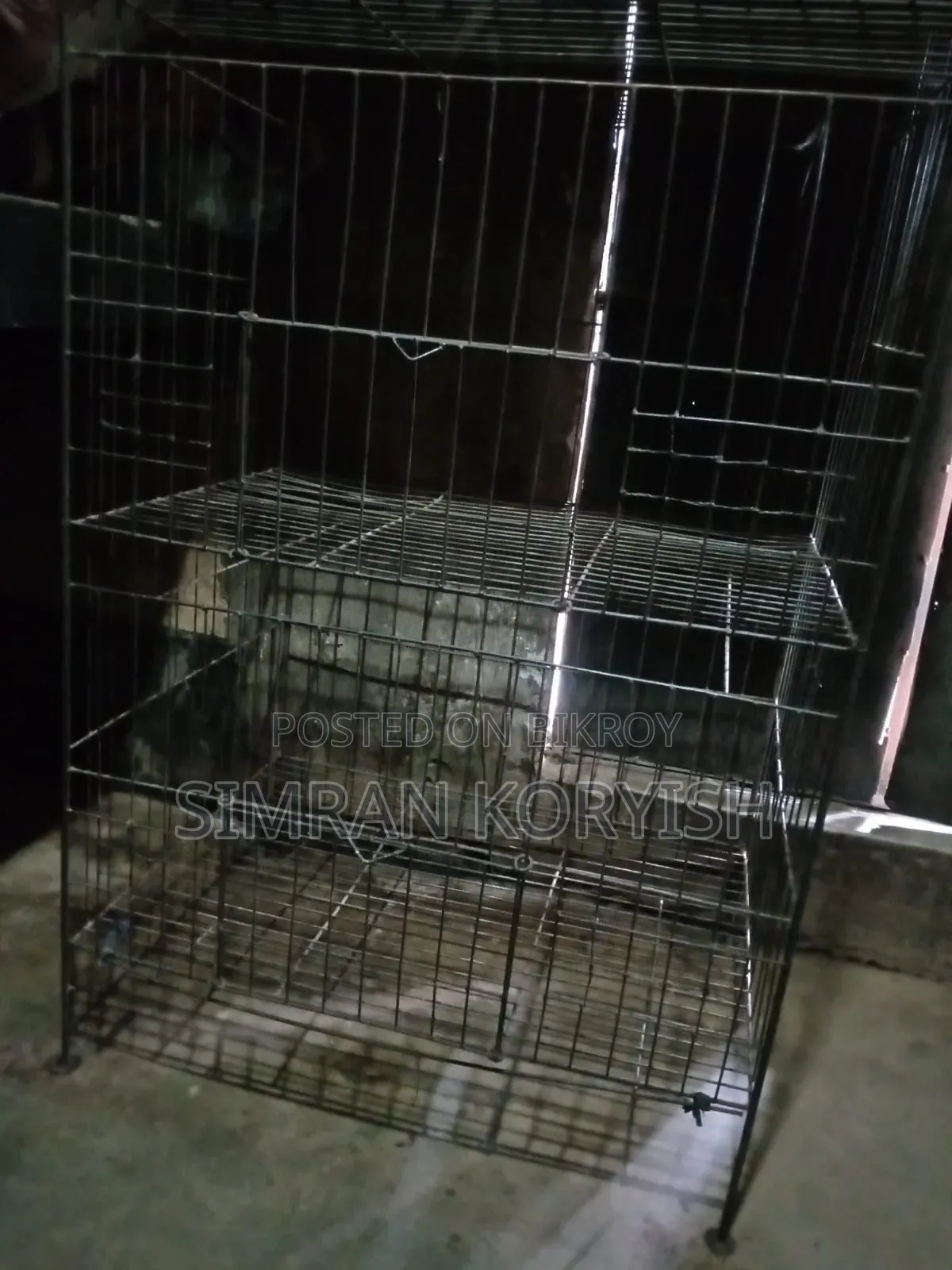 ৪ খোপের বড় মুরগির খাঁচা (লোহার জালি) বিক্রি হবে