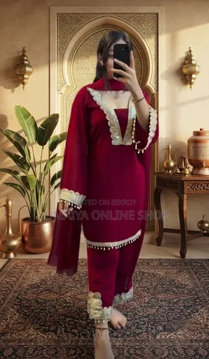 Georgette Sequence Three Piece