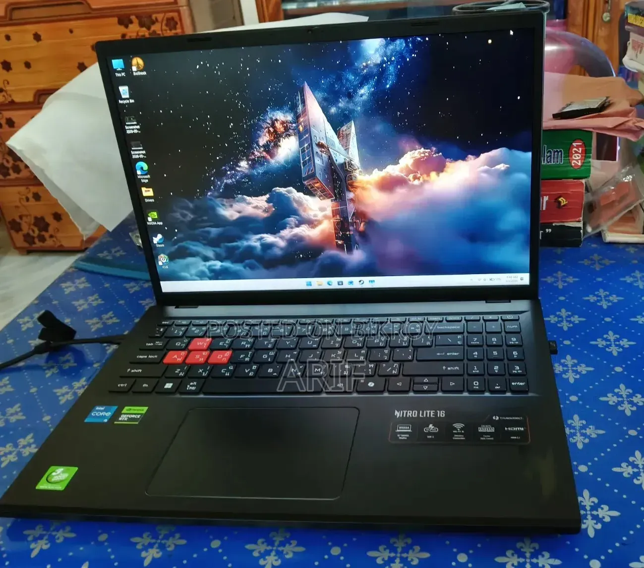 Laptop Acer Nitro 16 16GB Intel Core I5 SSD 512GB