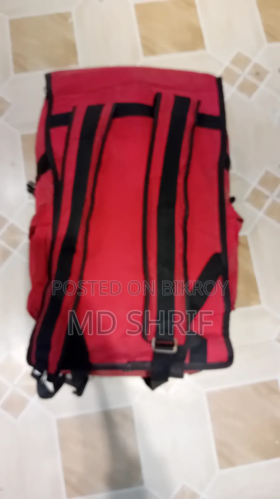 A delivery bag for sale.