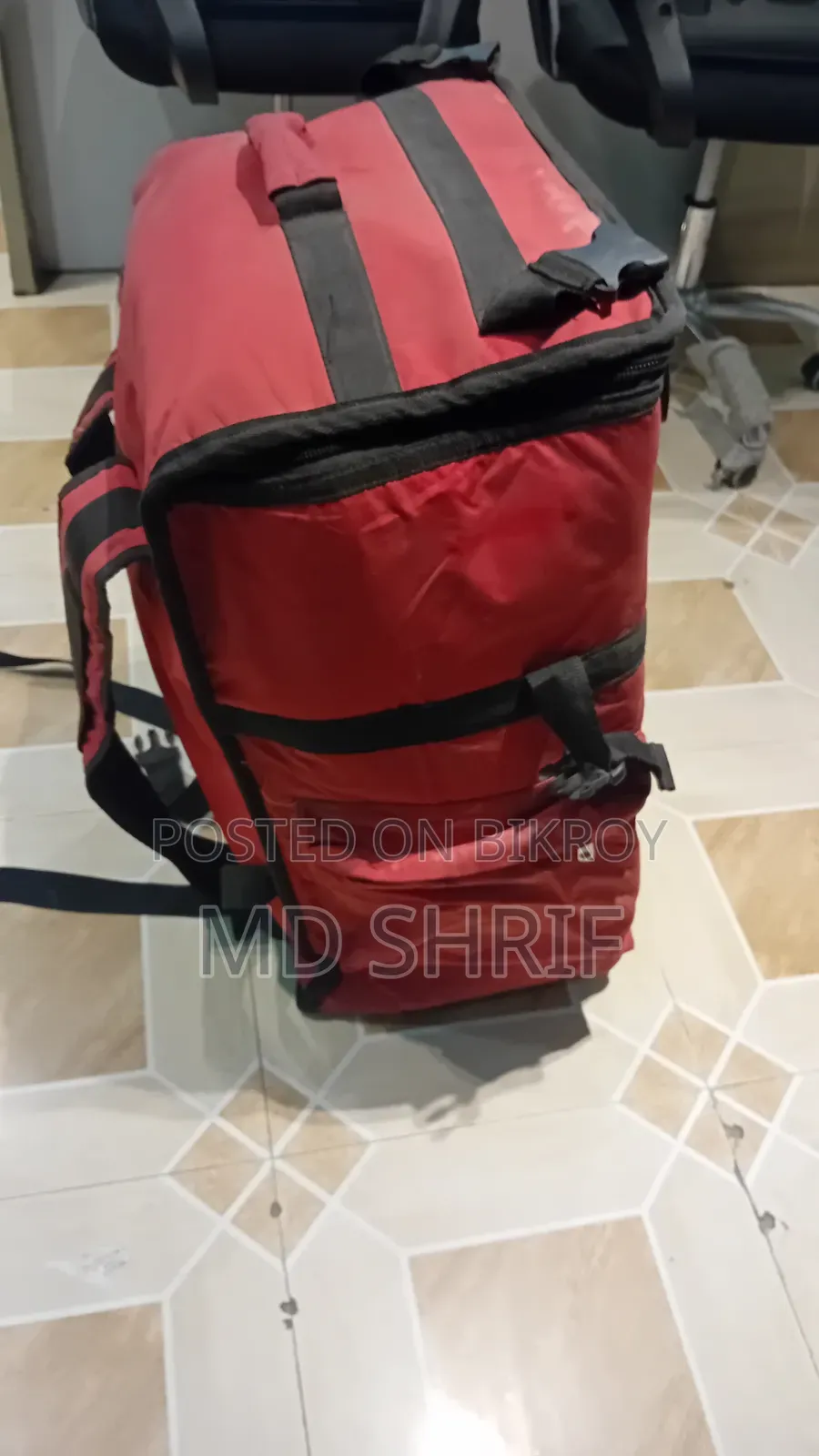 A delivery bag for sale.
