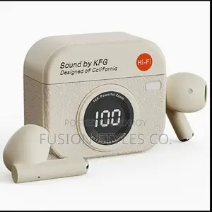 Q86 Retro Camera Design Tws Bluetooth Earbuds (Brand New)
