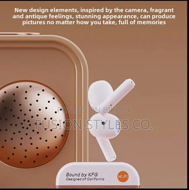 Q86 Retro Camera Design Tws Bluetooth Earbuds (Brand New)