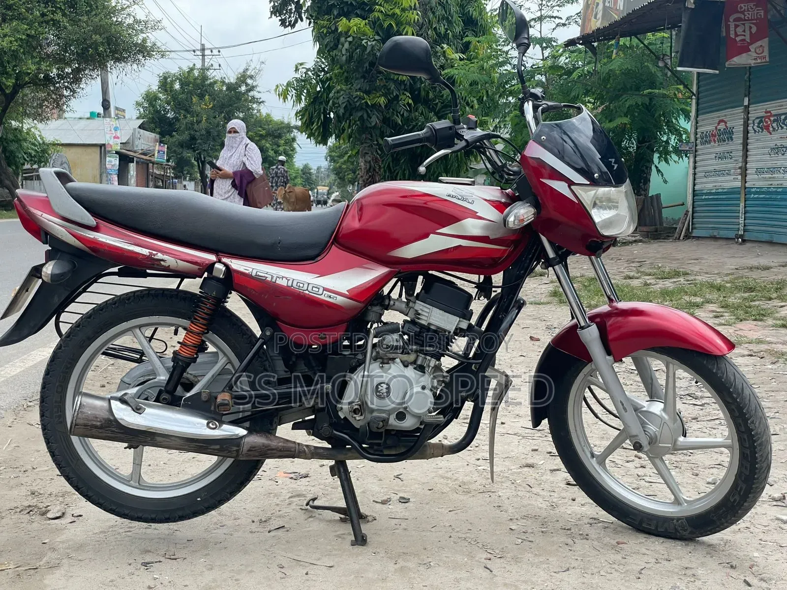 Bajaj CT 100 2019 Red