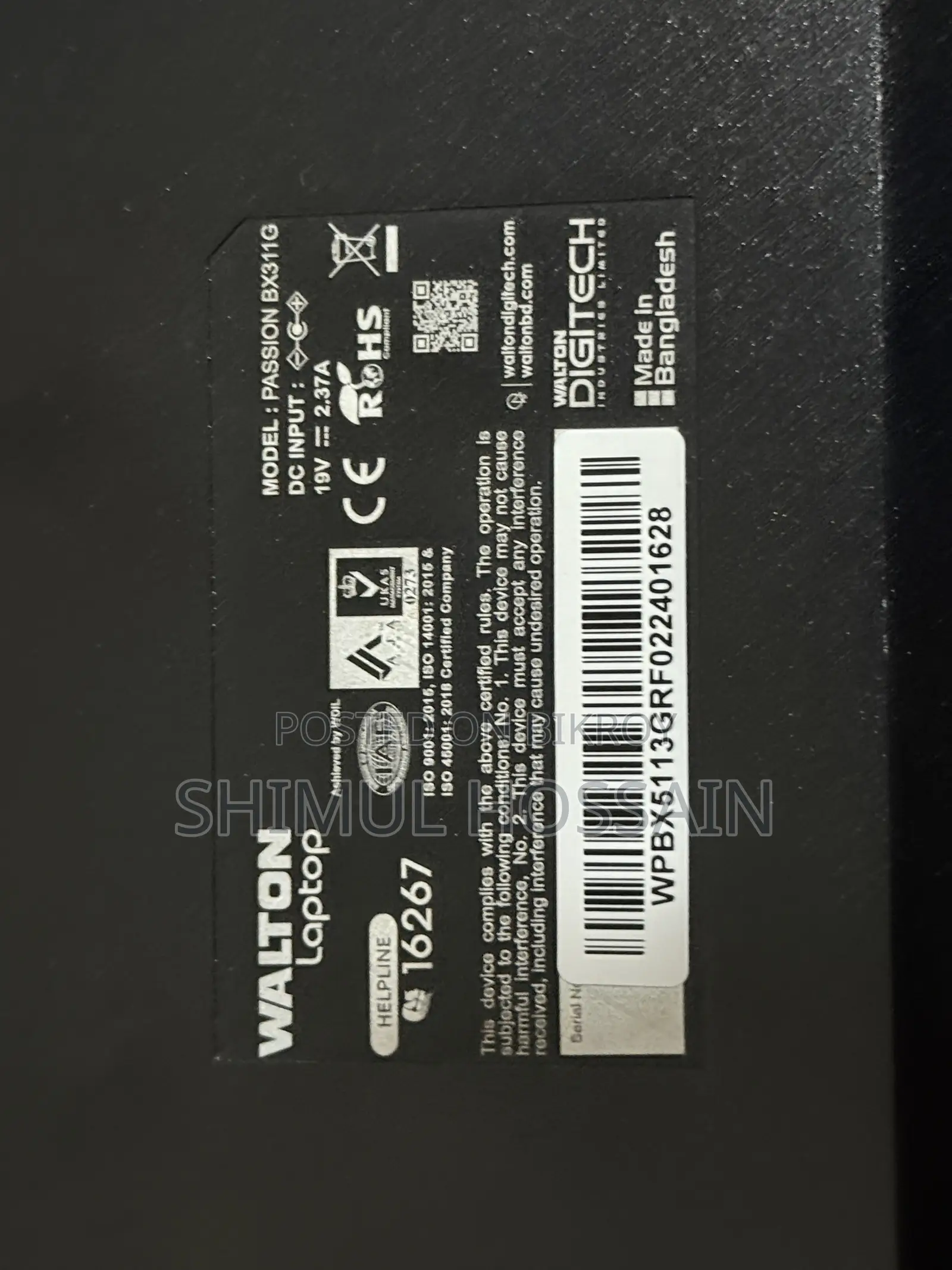 Laptop 8GB Intel Core i3 SSD 500GB