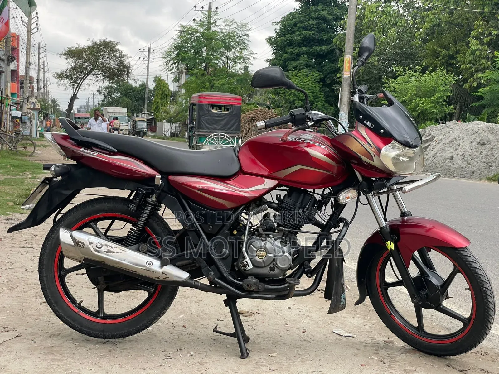 Bajaj Discover 100 2015 Red