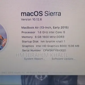 Laptop Apple MacBook 2015 8GB Intel Core i5 eMMC 500GB